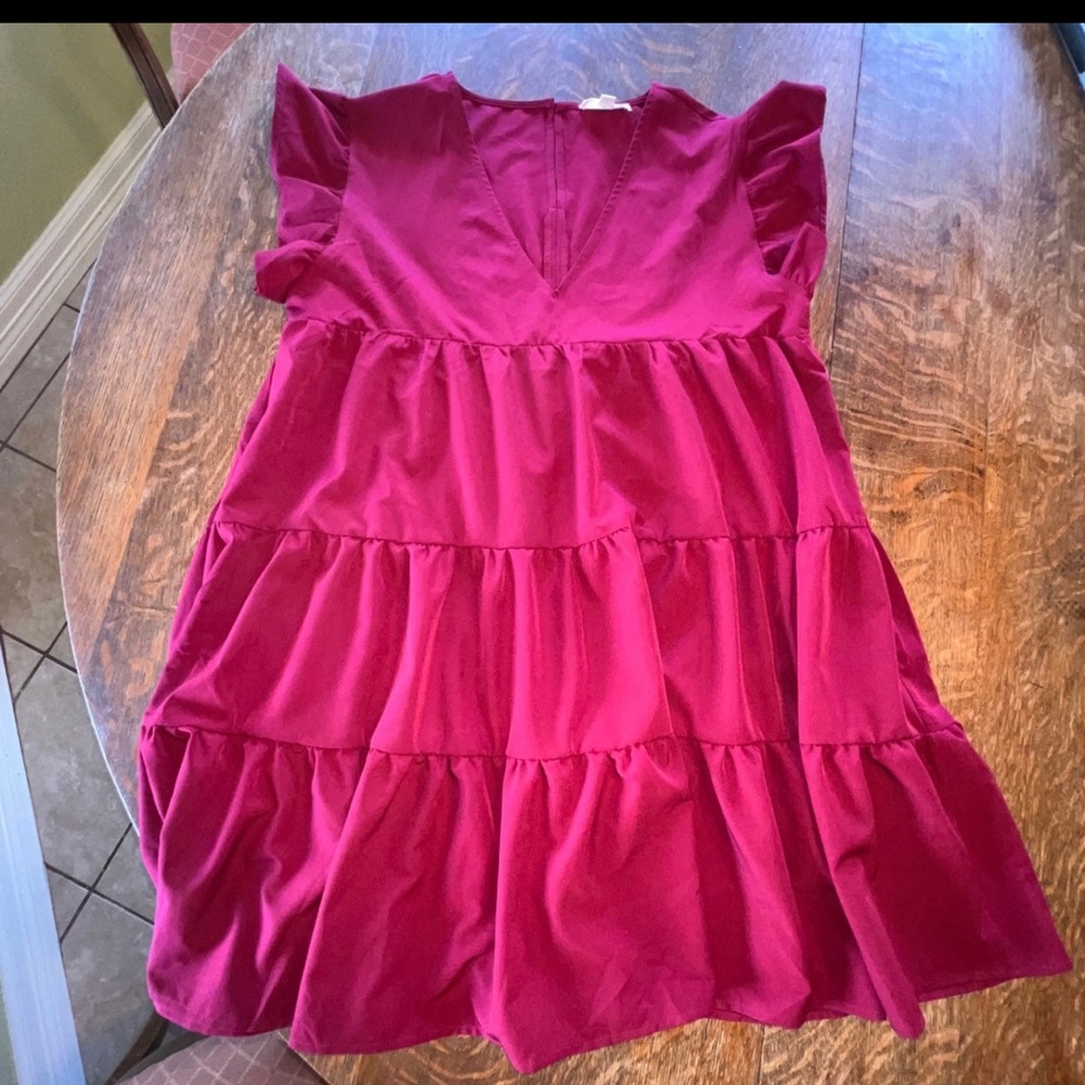 Entro Brand Layered Ruffle Dress
